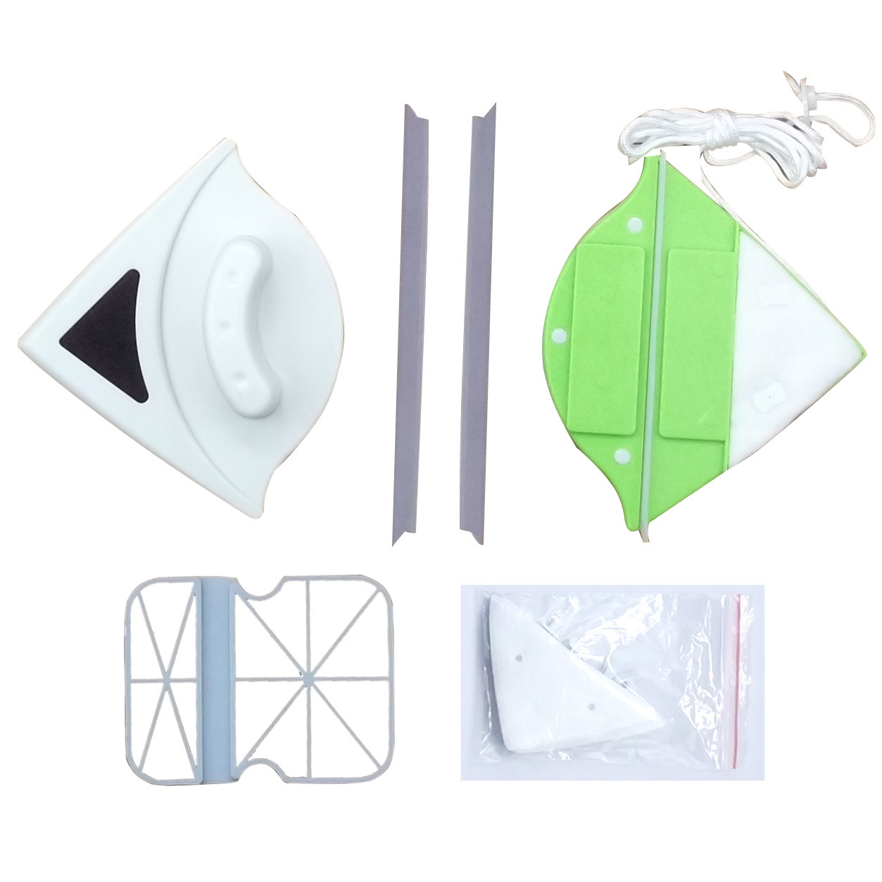 Wholesale window cleaners, household glass cleaners in various specifications, hollow double-sided strong magnetic inner glass window cleaners Item Picture
