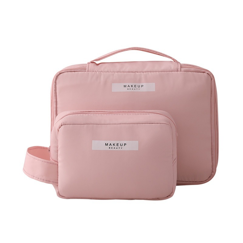 ins makeup bag, cosmetics storage bag, women's travel toiletries bag, hand-held fabric makeup bag, portable storage and storage Item Picture