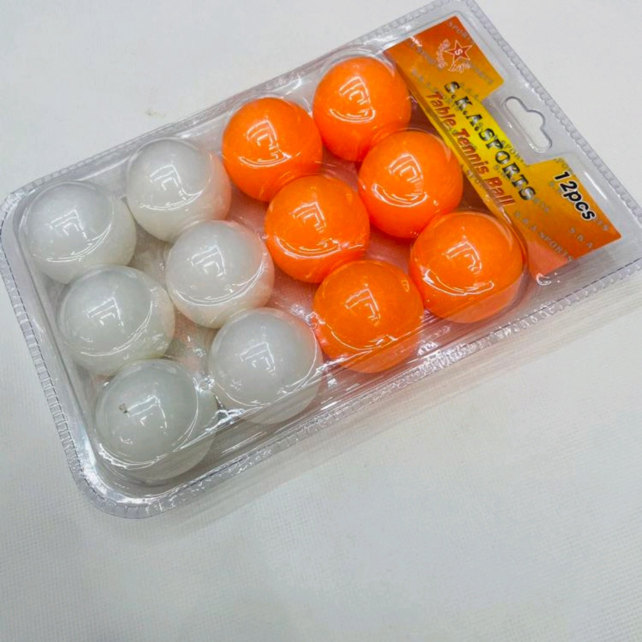 ABS ping-pong ball 12-piece suction card, a best-selling product for foreign trade, factory direct sales, 40mm in stock, quick delivery, one-piece consignment Specification image