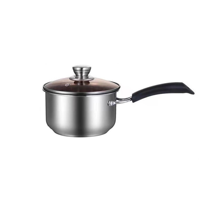 304 stainless steel baby food pot, household soup pot, milk pot, steamer, gas induction cooker, small stew pot, porridge cooking pot, hot pot Item Picture