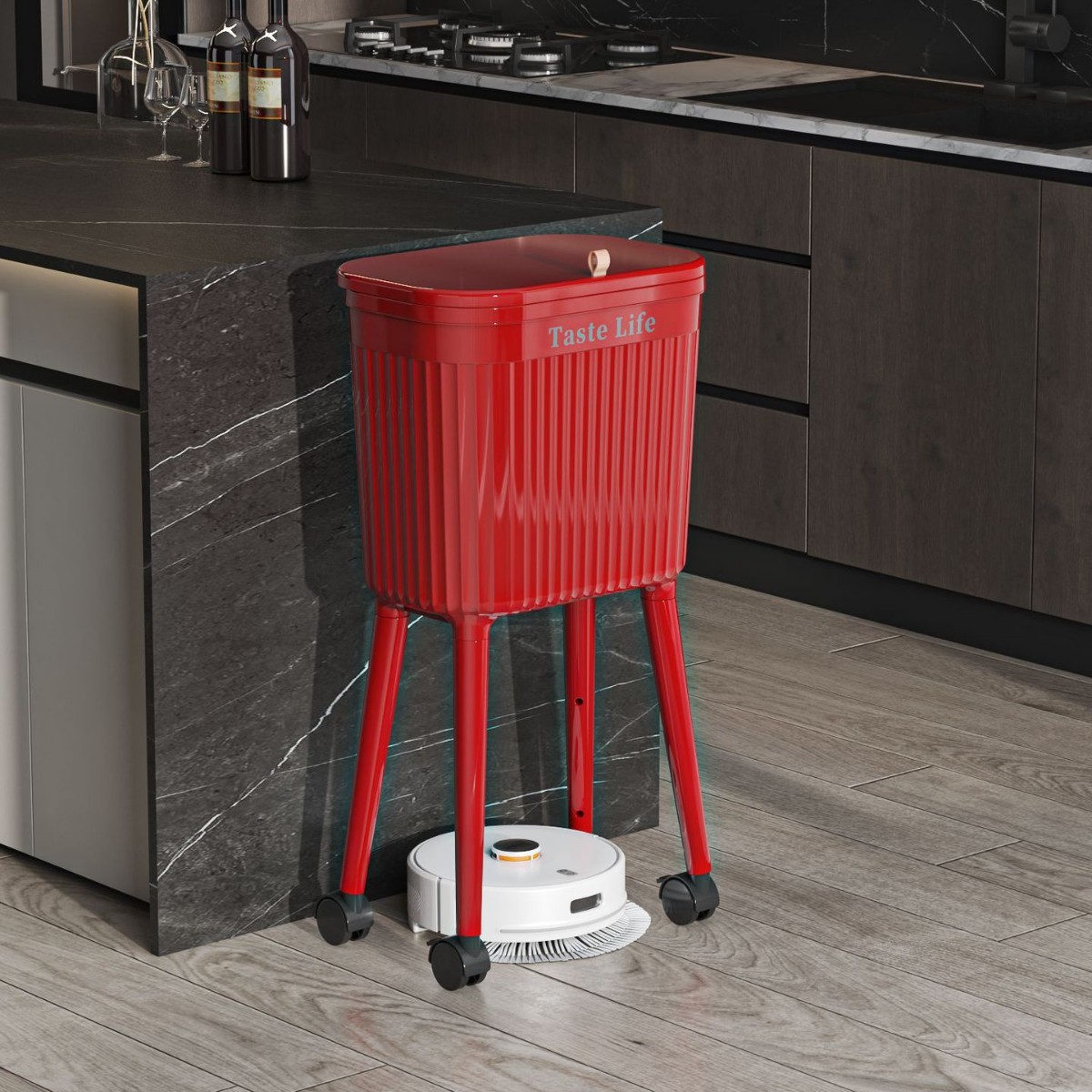 غرفة الجلوس في المطبخ المنزلي ذات العجلات ذات عجلات عالية Specification image