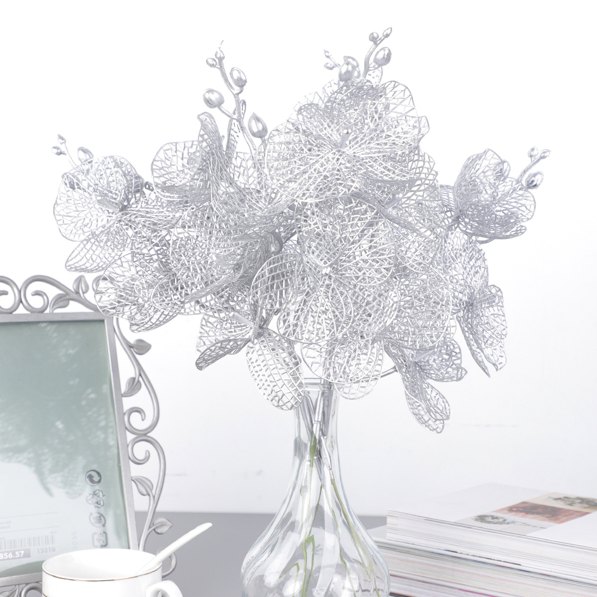 仿真花配件/仿真水果配件/蝴蝶插杆/工艺品配件/多肉白底实物图