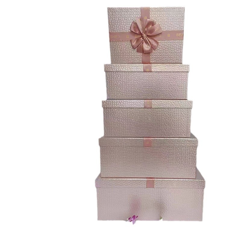 Golden gift box stacking, golden gift box souvenir, gift box packaging box, gift box souvenir Item Picture