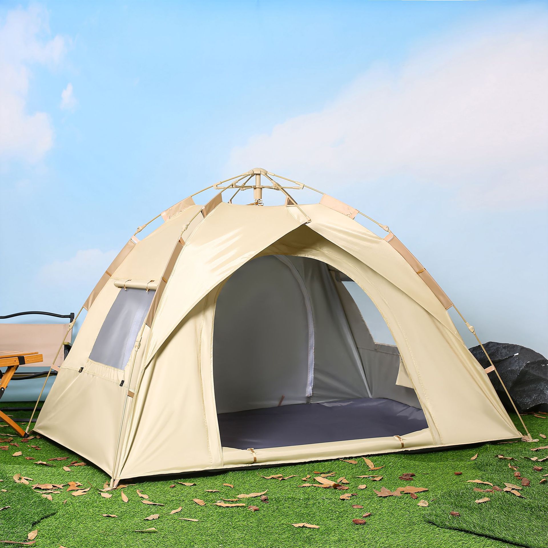 Wholesale outdoor camping tents, automatic tents, cross-border quick-opening tents, beach sunshade tents, gift manufacturers Specification image
