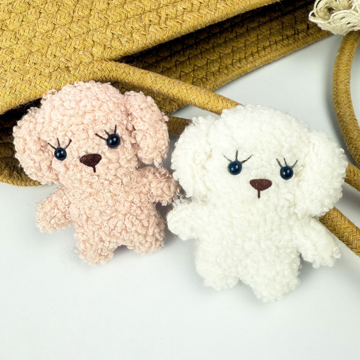 Teddy dog plush pendant, bag decoration, plush in stock, wholesale, doll pendant, diy clothing accessories manufacturer