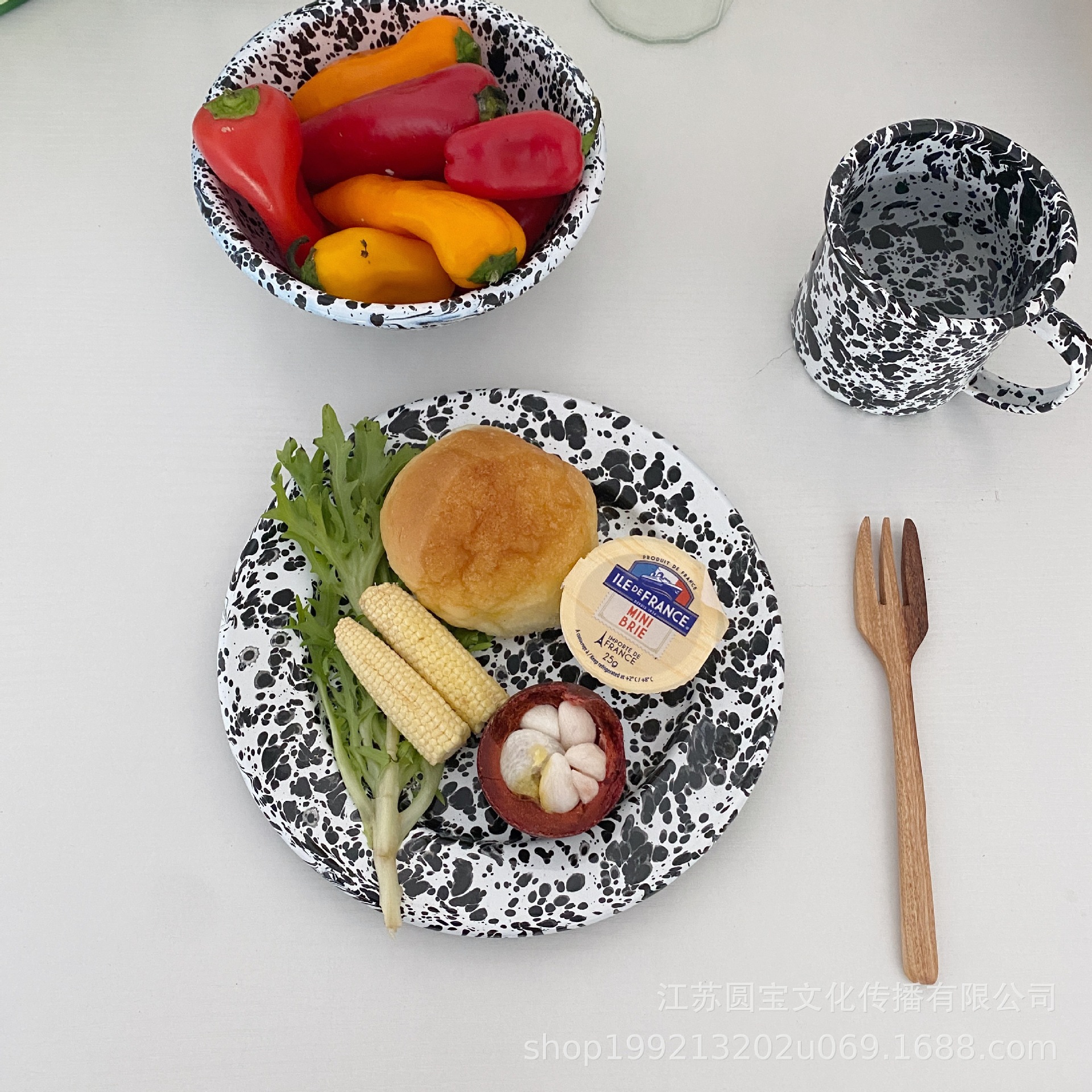 小麦秸杆方形碗沙拉碗/陶瓷碗/锅碗/摔碗/碗碟盘子细节图