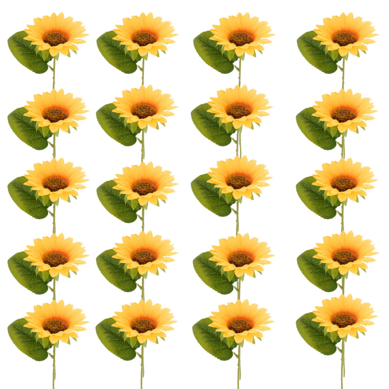 仿真花DIY发饰配件/假花/5朵塑膠花/仿真花/假花批发白底实物图