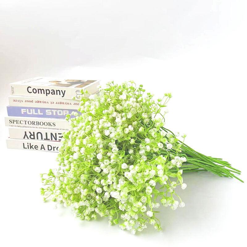 仿真花DIY发饰配件/假花/5朵塑膠花/仿真花/假花批发产品图