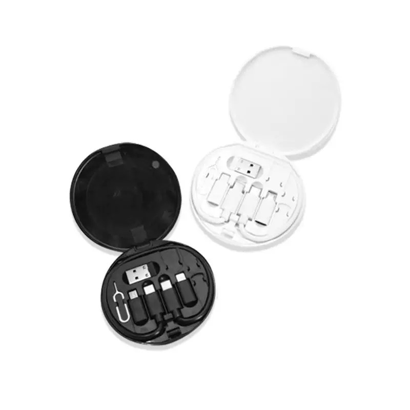 Multi-functional data cable 6-in-1 60W fast charging cable kit, portable 5-in-1 fast charging data cable Specification image