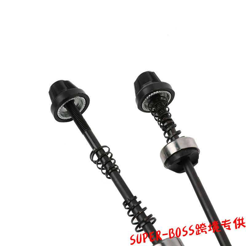 山地自行车花鼓加长快拆杆单车轴皮快拆装备配件前后一套价细节图