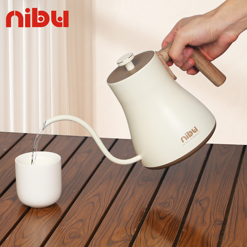 Nibu temperature-controlled Coffee hand-brewing Kettle Competition Edition Constant-temperature Coffee Brewing kettle Narrow-spout hand-brewing kettle 600ML details Picture