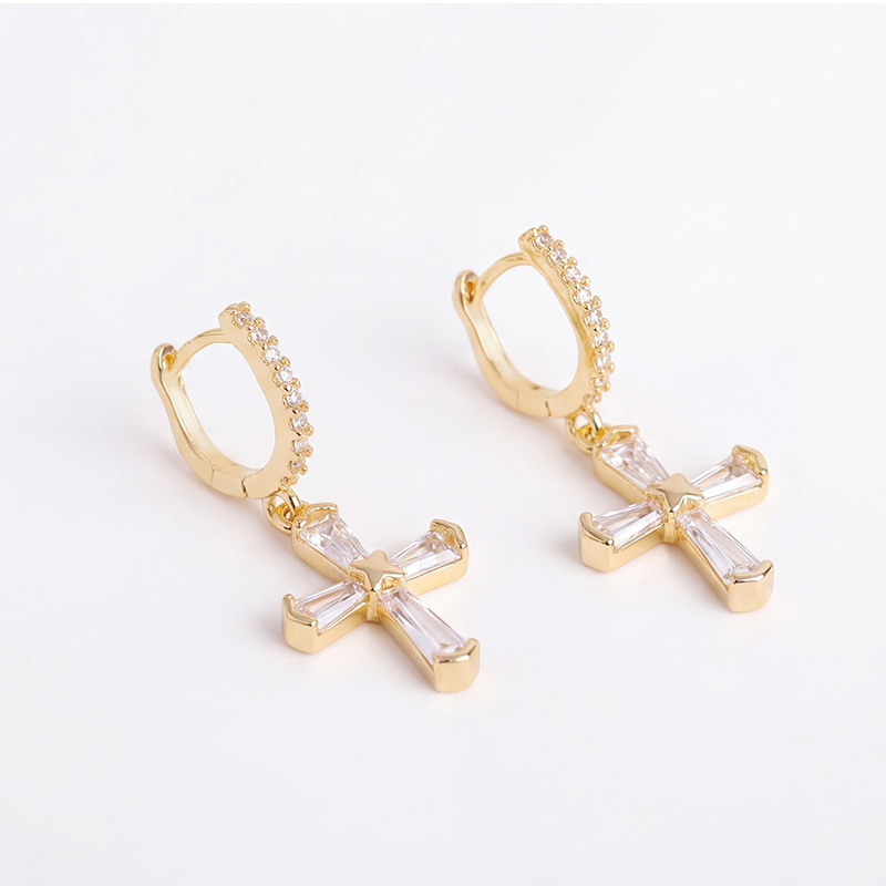 饰品/耳环/耳饰/耳钉银针/中古饰品白底实物图