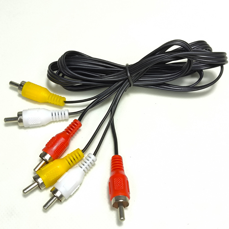现货六头AV线三对三音频线AV影音线DVD音视频线3.5mm电脑音箱线材产品图