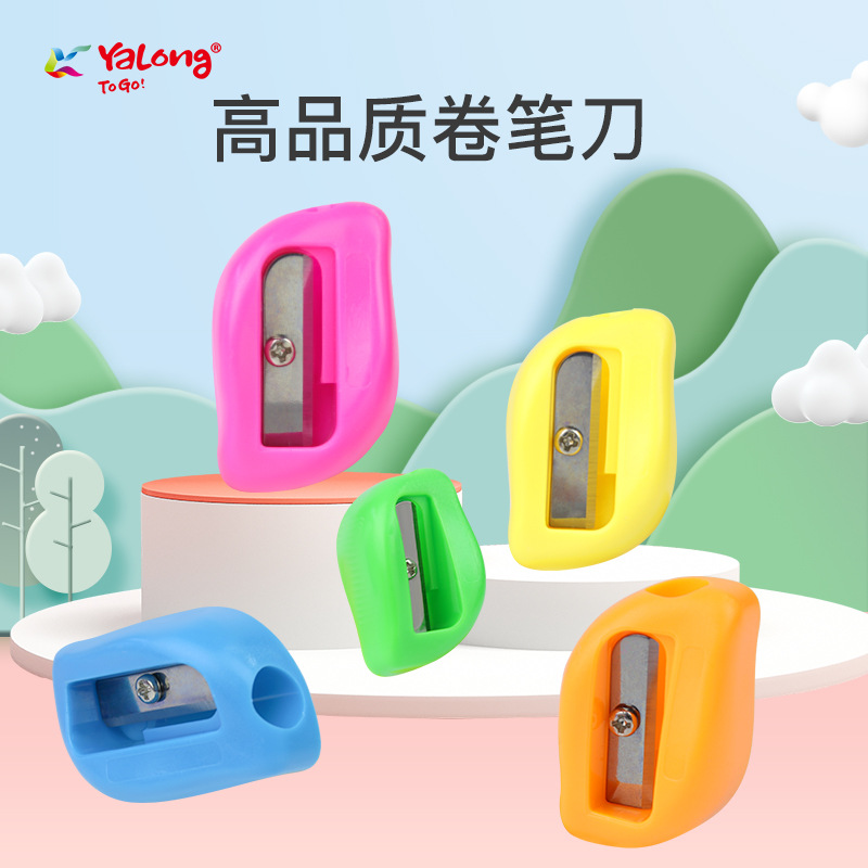 Cross-border factory direct sales of children's single-hole pencil sharpeners, mini plastic pencil sharpeners, pencil sharpeners and waist-shaped pencil sharpeners
