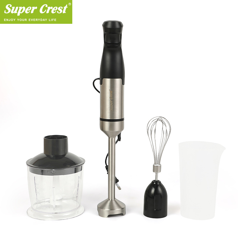 Super Crest 新款4合1手持搅拌棒家用多功能料理机食品级透明量杯