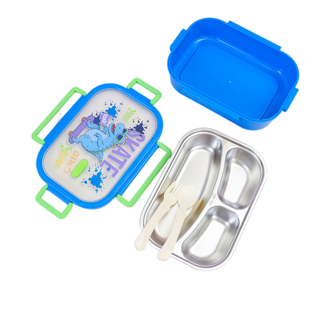 饭盒/211饭盒/玻璃饭盒/开学季/抽真空玻璃餐盒白底实物图