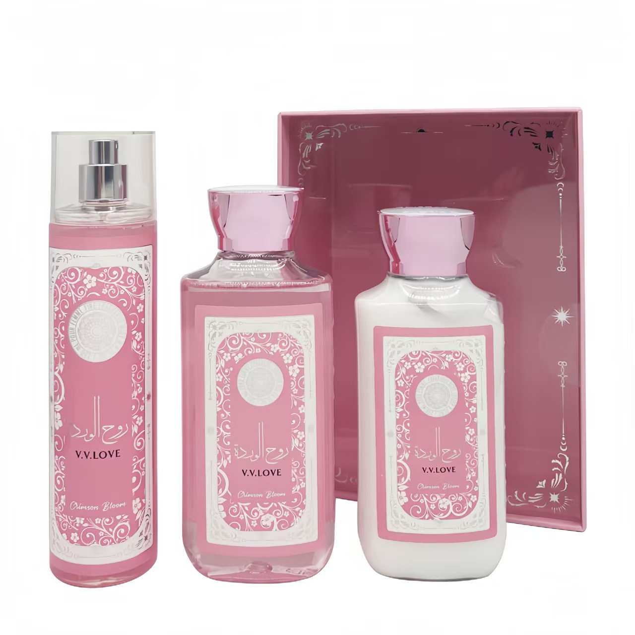 网红香水身体喷雾润肤乳沐浴露礼盒三件套女士节日礼物套装外贸批香水香水跨境