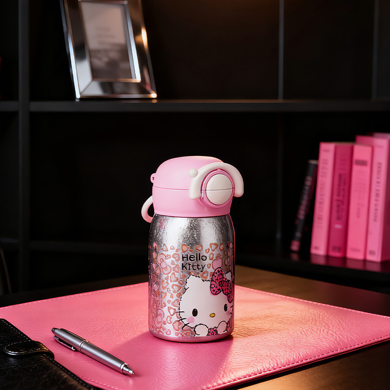 hellokitty Titanium Cup, pure titanium insulated cup, ladies' straw water cup, mini portable pocket cup, gift box set Specification image