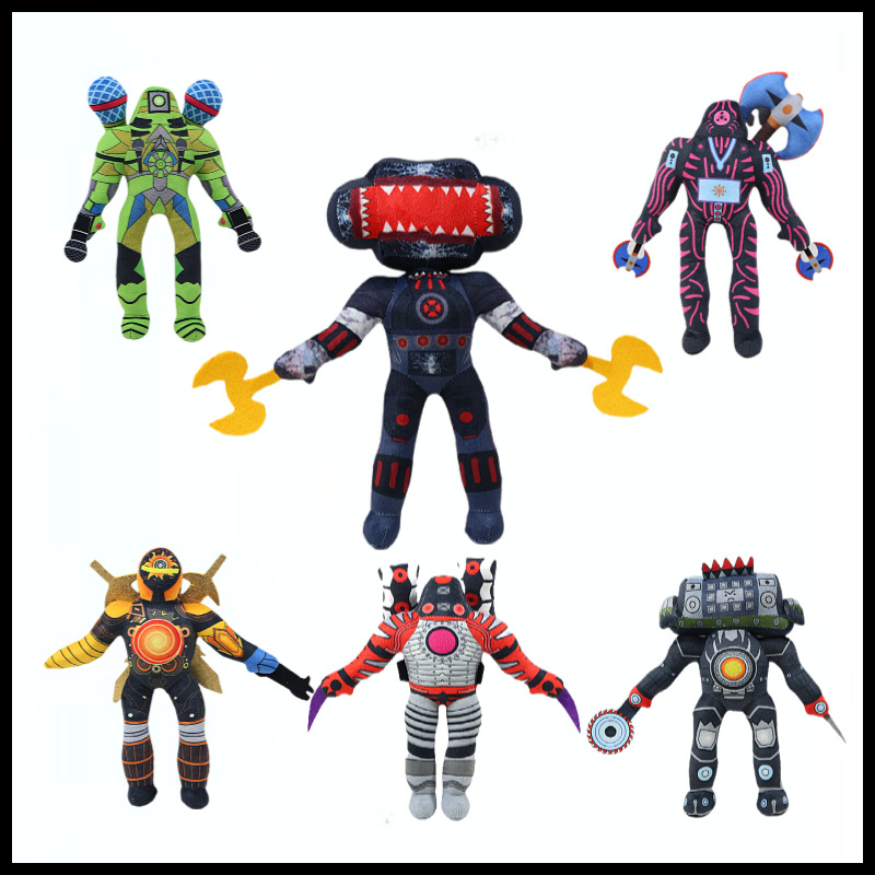 Cross-border bestseller skibiditoiletplush Toilet man parody plush toy doll Titan