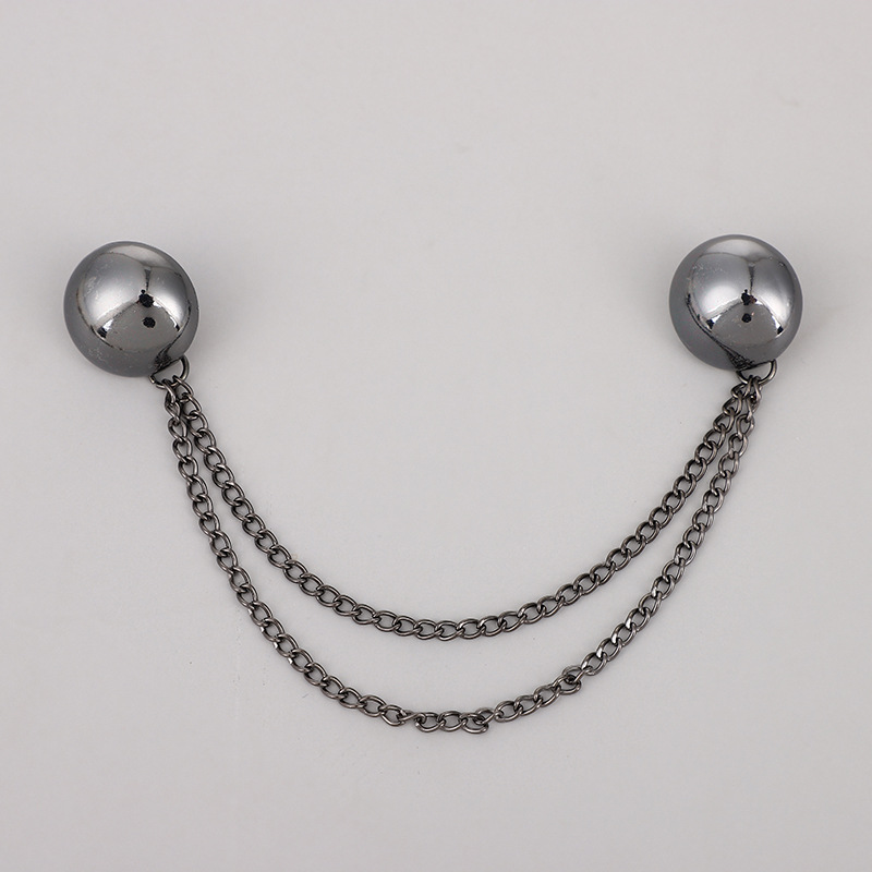 简约流苏链条胸针ins男女外套衬衫复古胸花上衣混搭饰品几何型产品图