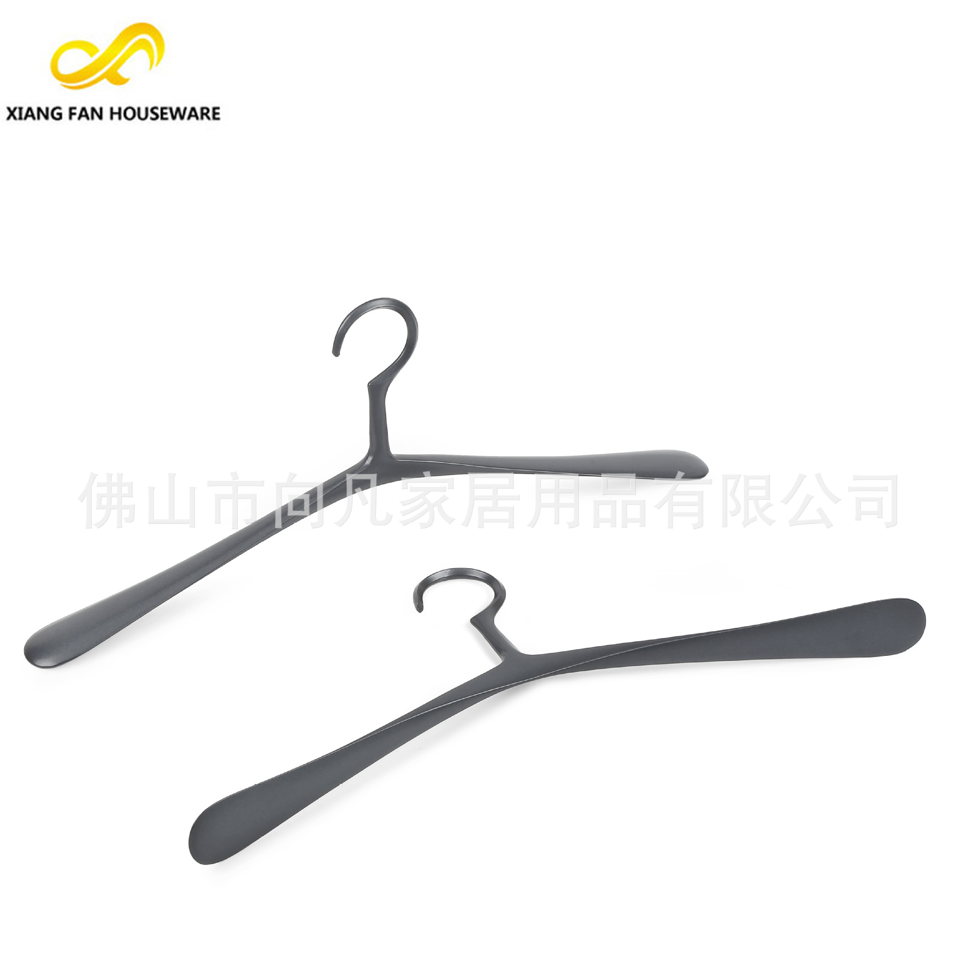 Original color silver one-piece aluminum alloy clothes hanger factory, hotel wardrobe, chain clothing store, formal dress aluminum clothes hanger Specification image