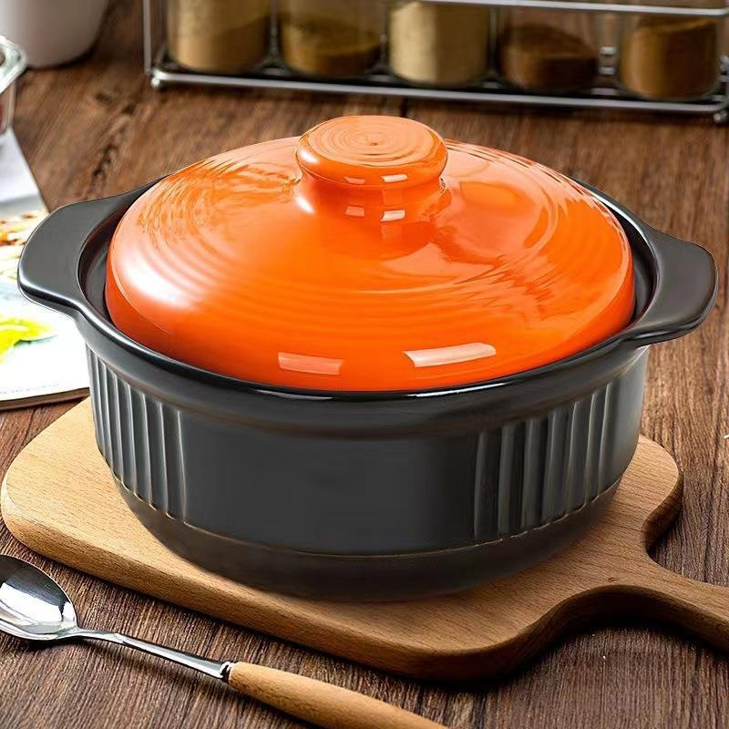 Clay pot, high-temperature resistant stew pot, Japanese household soup pot, open flame self-heating ceramic pot, large-capacity soup pot, stone pot Application Scenario