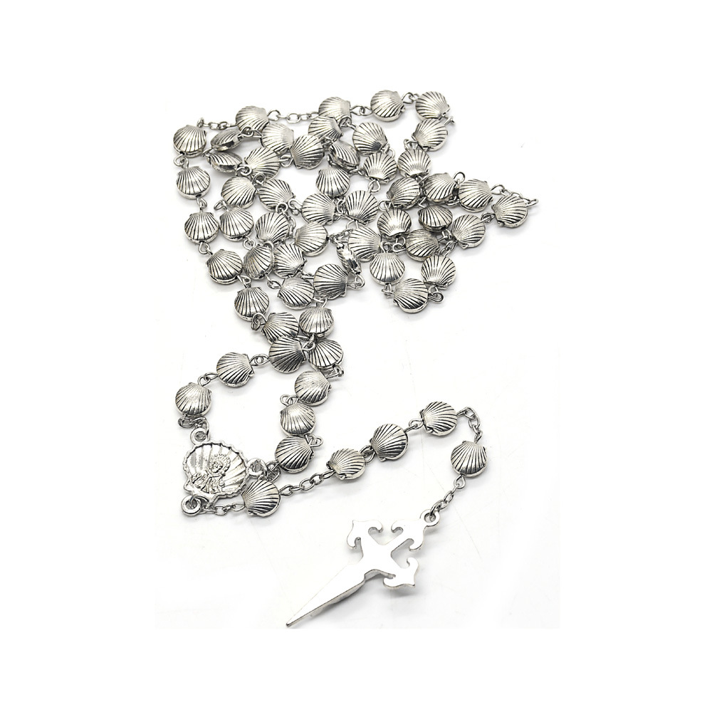 Perlas shell collar de rosario collar de rosario cruz Rosary cross-border e-commerce accesorios al por mayor Specification image
