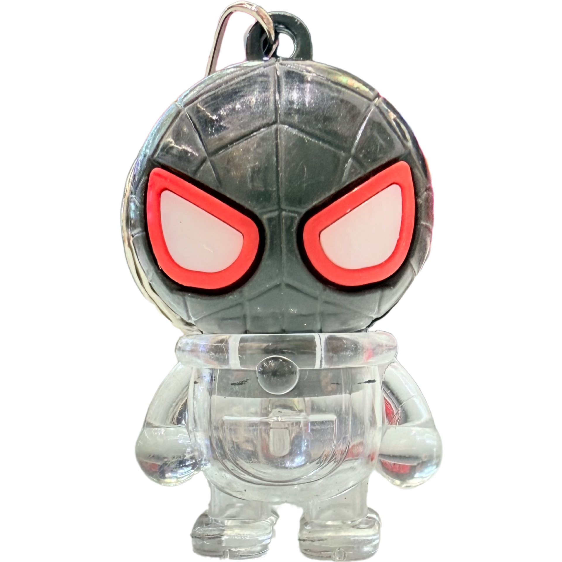 Spider-man flash Keychain Toy Set, Colorful Glowing gifts, street stall display, one-yuan store Specification image