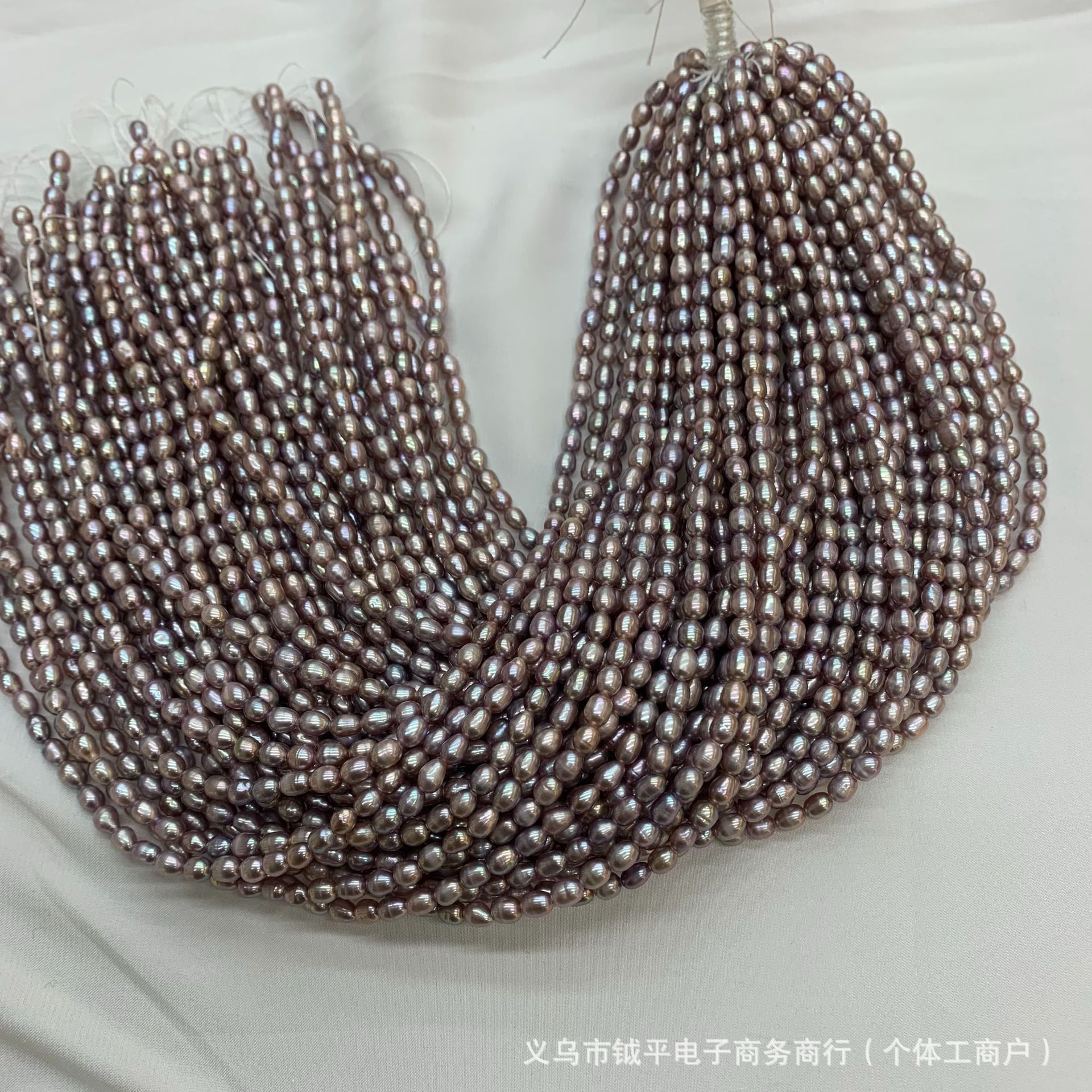 4-5mm米天然淡水珍珠半成品项链批发