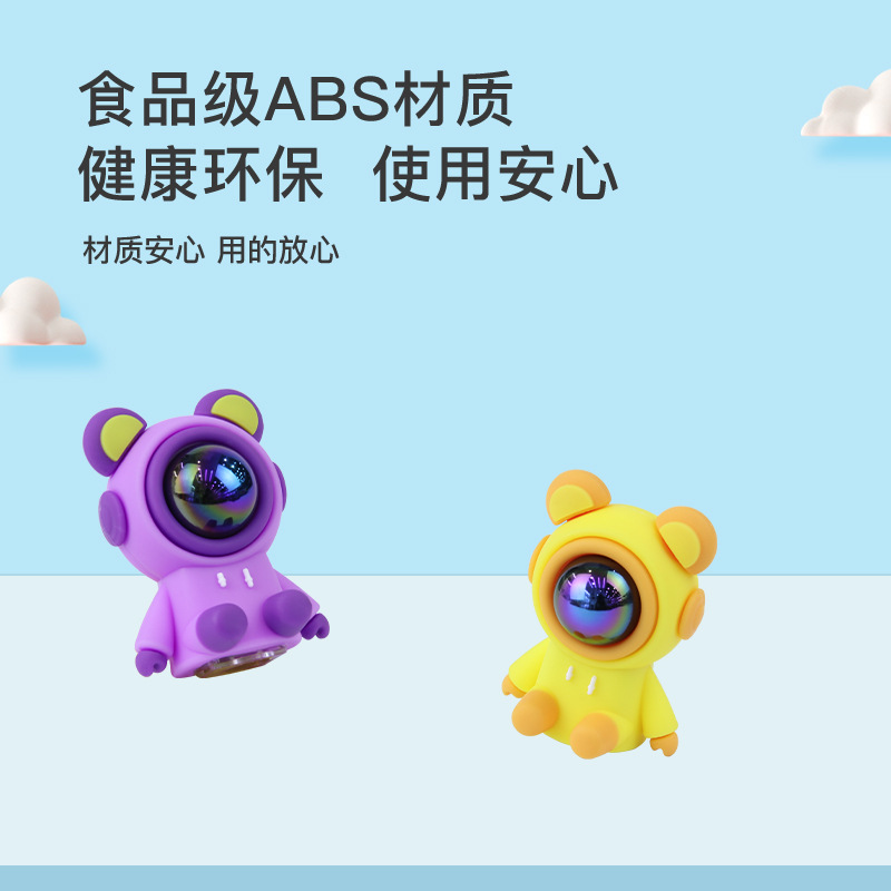 Cute astronaut pen sharpener, durable hand-cranked pencil sharpener for students, children's stationery, cartoon pencil sharpener customized by the manufacturer Specification image