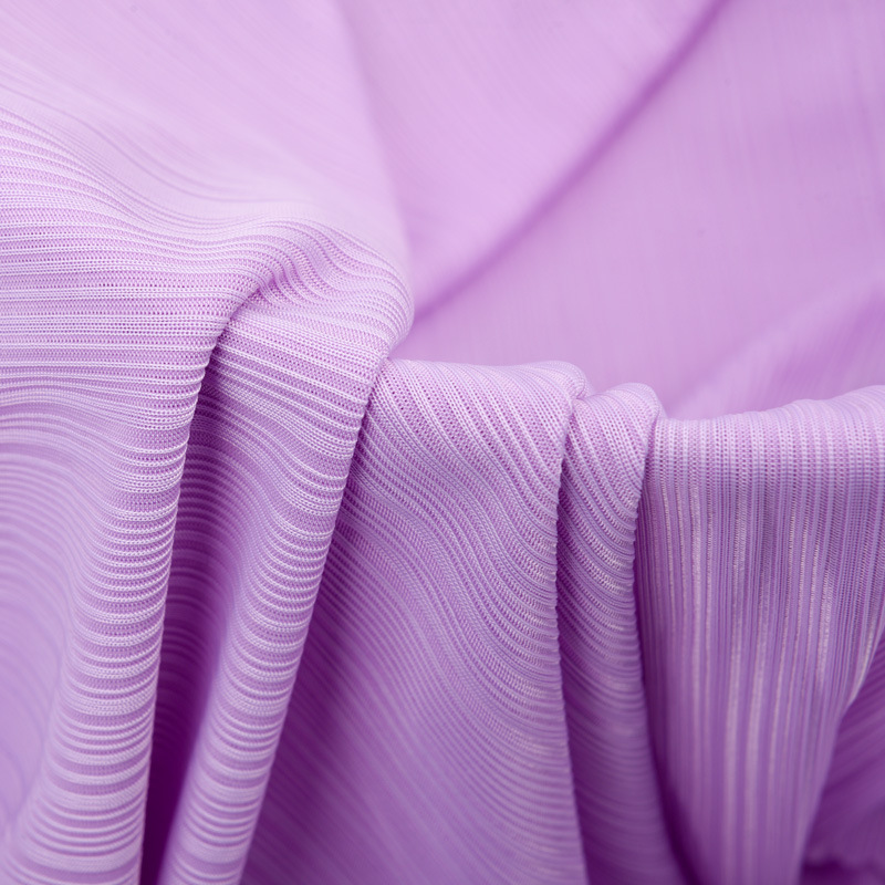 Bingsi's new 200G thin, cool, skin-friendly wide-leg fabric with pleated stripes, pit stripes and ribbing. Quick-drying fabric details Picture