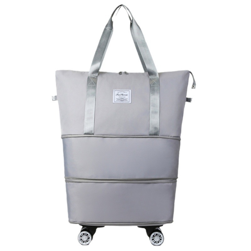 Oxford cloth large-capacity wheeled travel bag, swivel wheel luggage storage bag, expectant mother's delivery bag Item Picture
