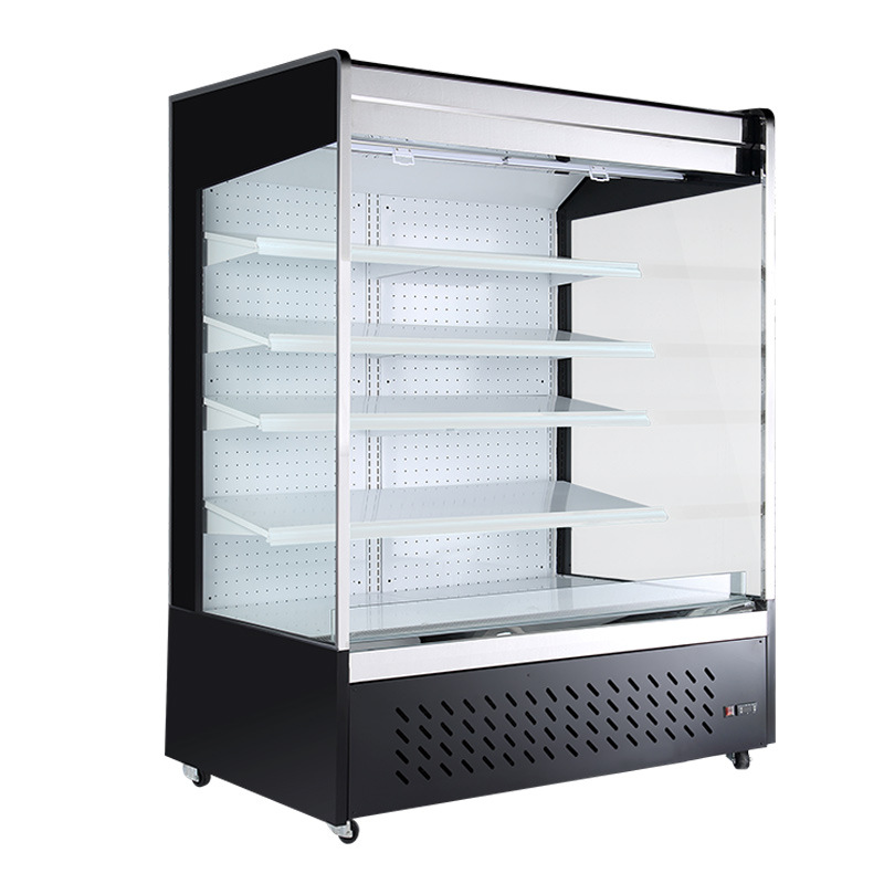 Freezer air curtain cabinet, air-cooled frost-free display cabinet, chain store, large supermarket preservation air curtain cabinet, factory refrigerator details Picture