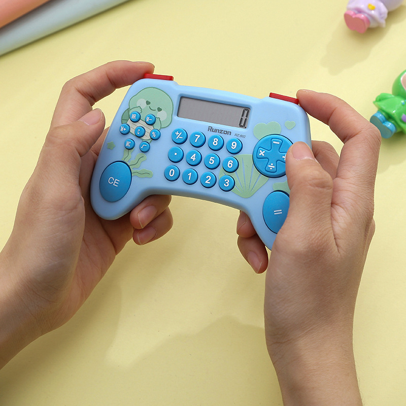 RZ802 New Creative Calculator, student game controller, digital calculator, electronic gift, children's toy Specification drawing