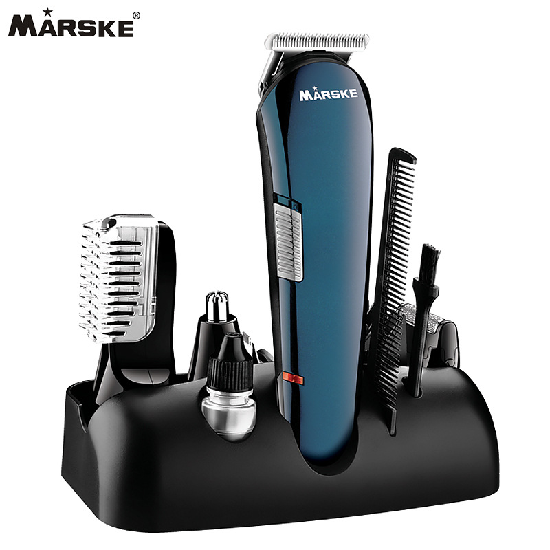 MARSKE MS-5006 afeitadora de cabeza eléctrica cortador de pelo afeitado de la nariz cortador de cejas eléctrico de litio multifunción 5 en 1 cortador de pelo skinhead empujador eléctrico details Picture