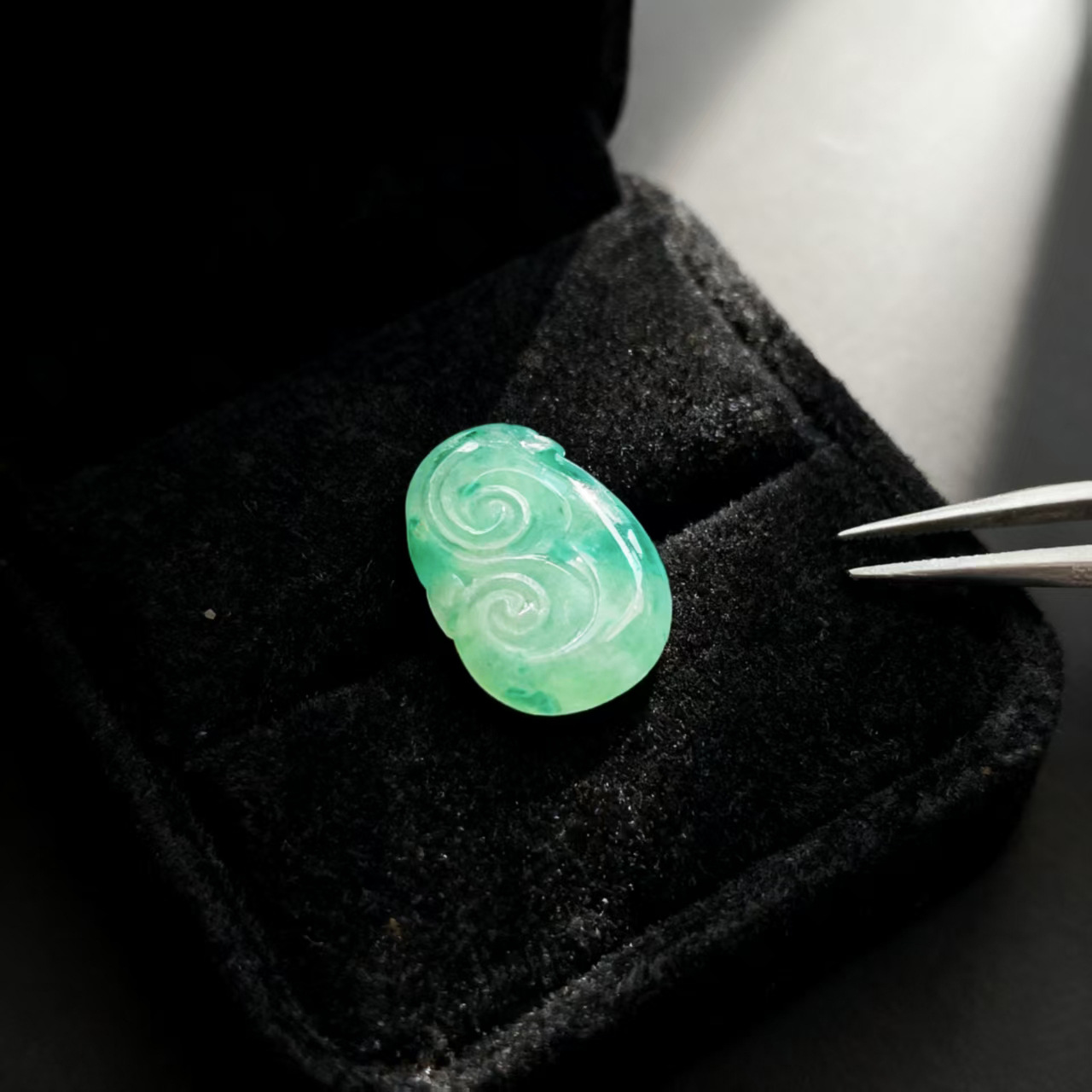 African Jade Ruyi pendant, jade pendant material, handcrafted diy necklace, jewelry accessory wholesale details Picture