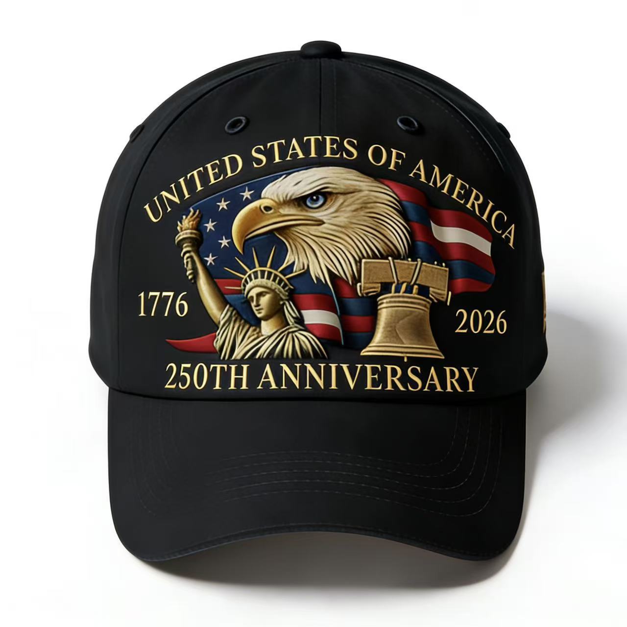 Amazon's new embroidered baseball cap for the 250th anniversary of the United States, sun protection cap for men and women Specification image