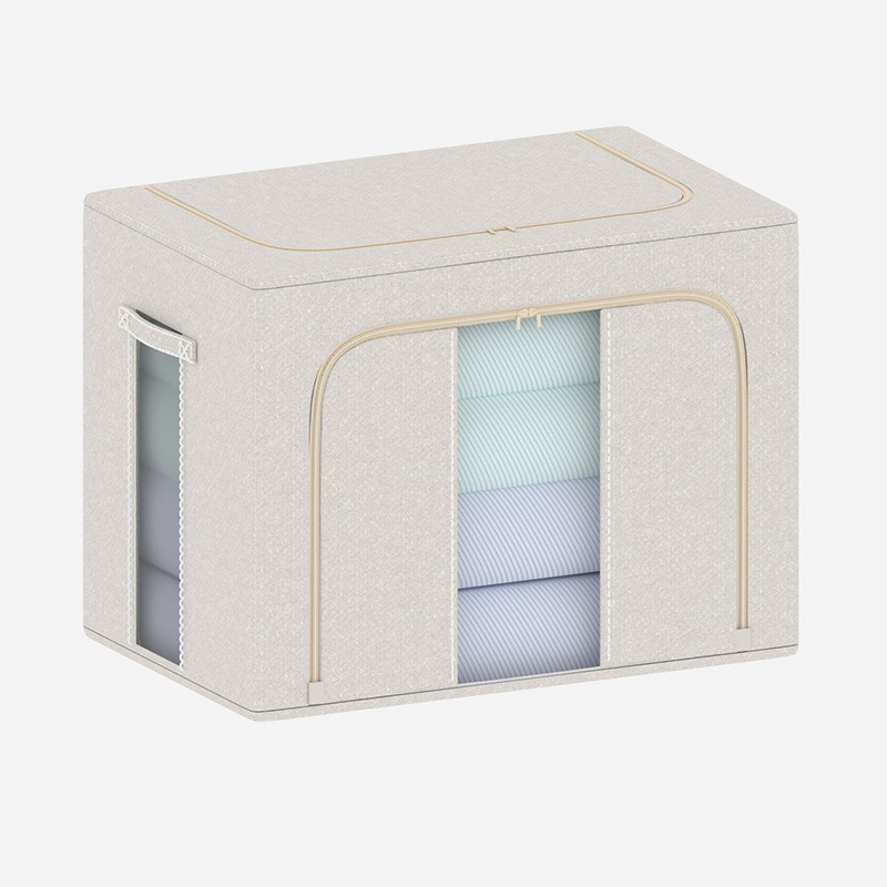 The rotating storage box can hold 12 compartments for underwear and stack multiple layers of organizing boxes