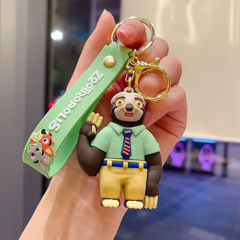 Zootopia keychain pendant, Fox Nick Judy key pendant, bag key chain pendant Application Scenario