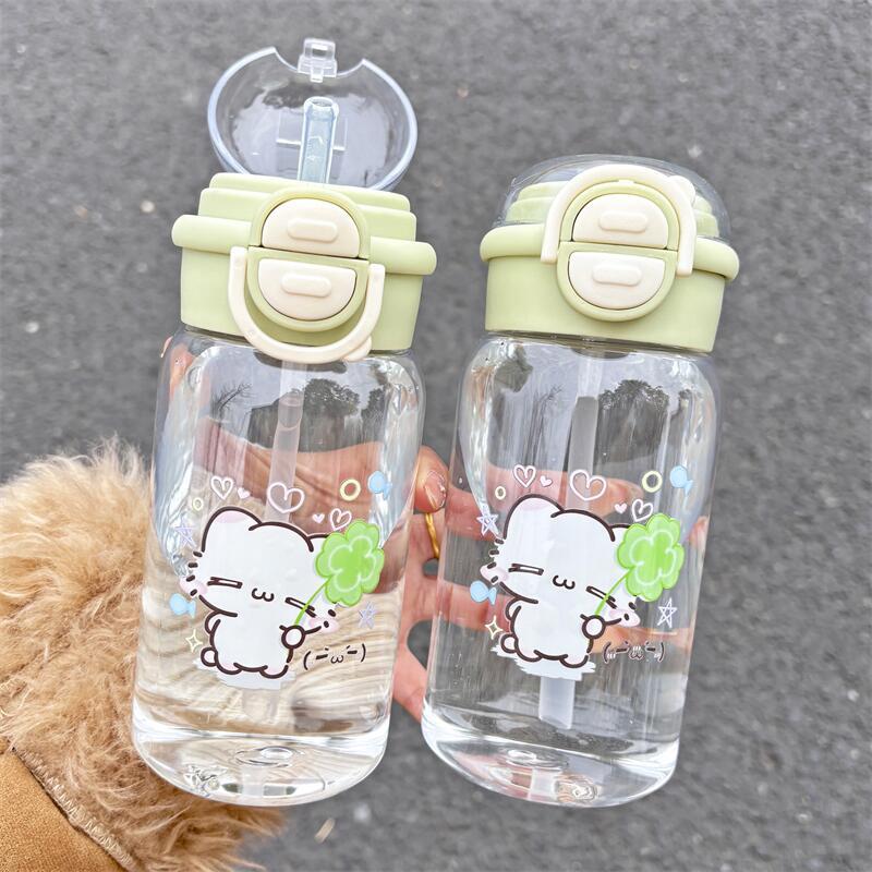 Summer high appearance level water cup for women 2025 New model plastic straw cup, heat-resistant and shockproof, portable double-drinking cup for students Application Scenario