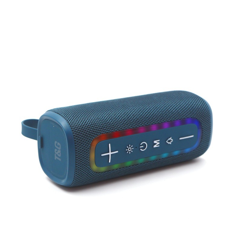 The cross-border best-selling TG428 wireless Bluetooth speaker, LED color light strip, card insert, USB flash drive, FM radio, TWS gift small speaker Item Picture
