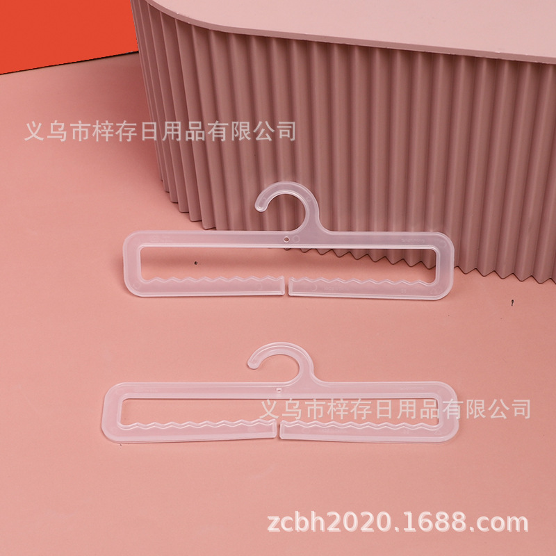 Factory direct sales and wholesale of plastic hooks, wavy opening scarf racks, towel hooks, silk scarves, supermarket display clothes hanger hooks Specification image