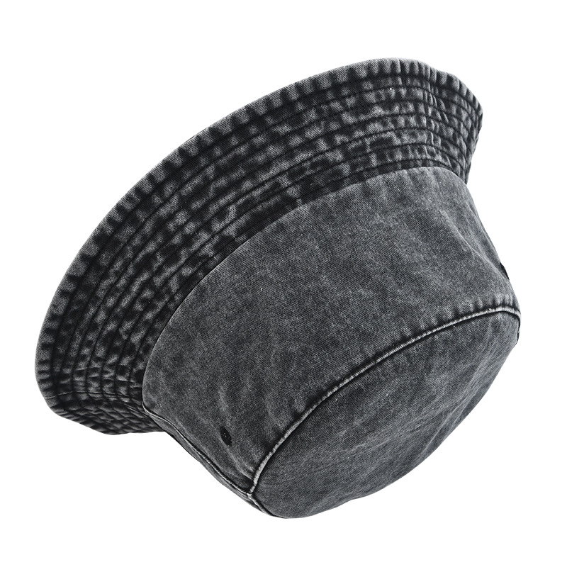 Fisherman's hat, men's autumn washed denim hat, basin hat, cotton for autumn and winter, European and American outdoor aged hiking sun hat Application Scenario
