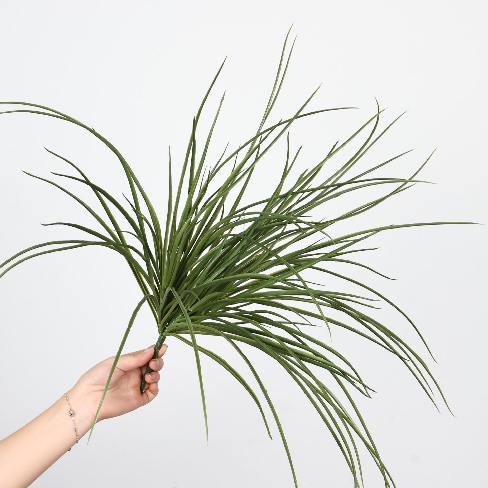 仿真绿植蕨类植物手感软胶兰花草热带雨林微景观造景空气草老人须细节图