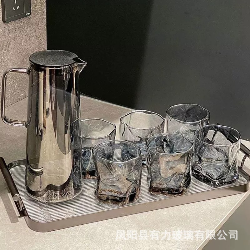 Factory wholesale high-temperature resistant glass cold water kettles, high borosilicate drinking cups, household water appliance sets, large capacity cold water kettles Application Scenario