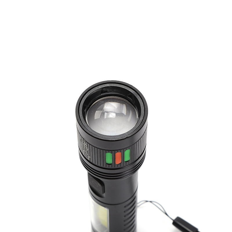 Flashlight with strong light, ultra-bright charging, long-range laser, small tactical flashlight for students' outdoor night fishing, camping and cycling Specification image