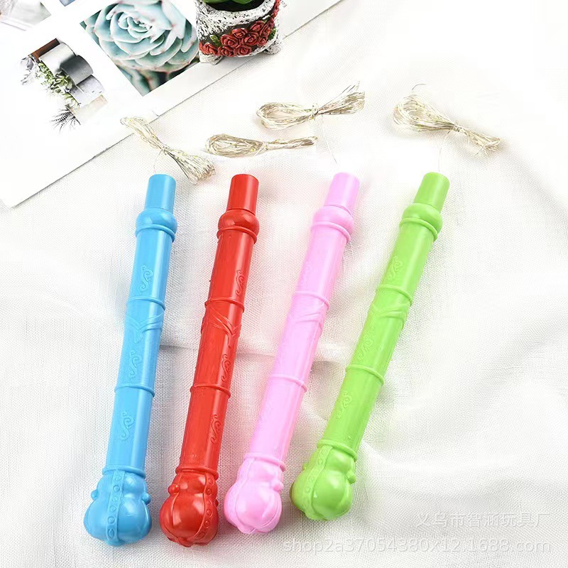 Luminous handle light, night market square, three-speed three-section handle light, handheld ground push and stall balloon light