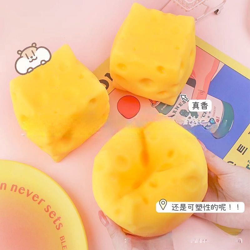 Cross-border magic cheese pinching slow-rebound creative toys, new and unique pinching creative gifts wholesale Specification image