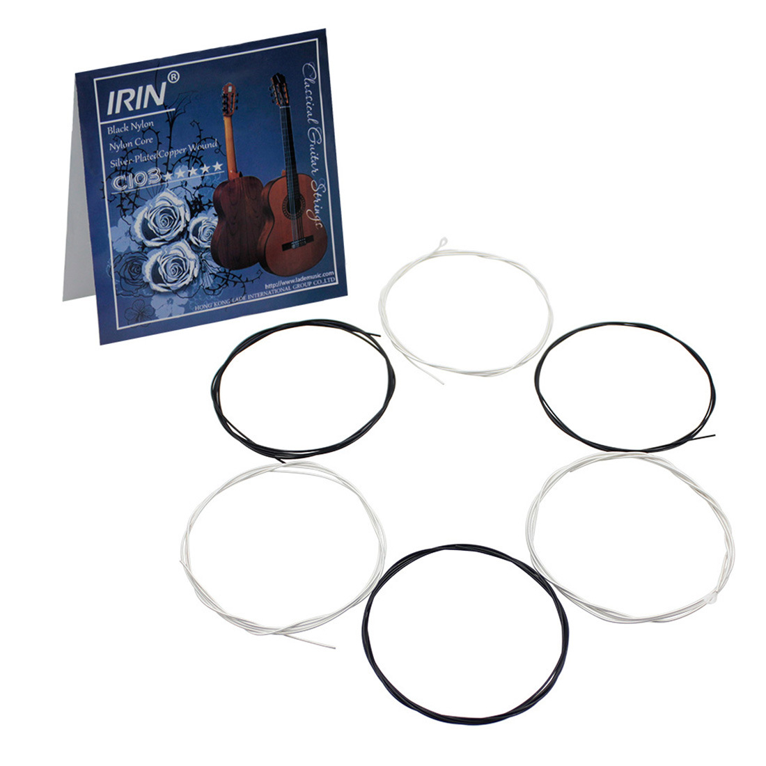 Genuine IRIN classical guitar strings C103, black and white nylon stringed instruments in large stock Specification image