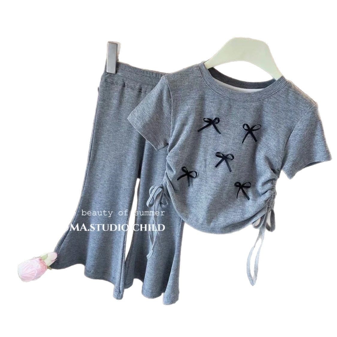 童装/童装女童短袖韩版/夏季短袖/衣服男童短袖韩版/儿童装男童短袖卡通白底实物图